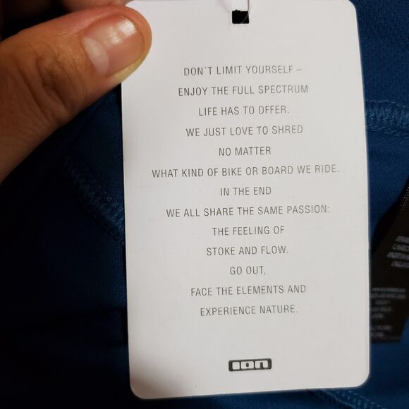 Bikewear ION Surfing Elements Tee SS Traze Amp Ocean Blue Size LARGE - Picture 9 of 10